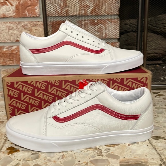 Vans Old Skool leather pop true white chipepr - Picture 1 of 9